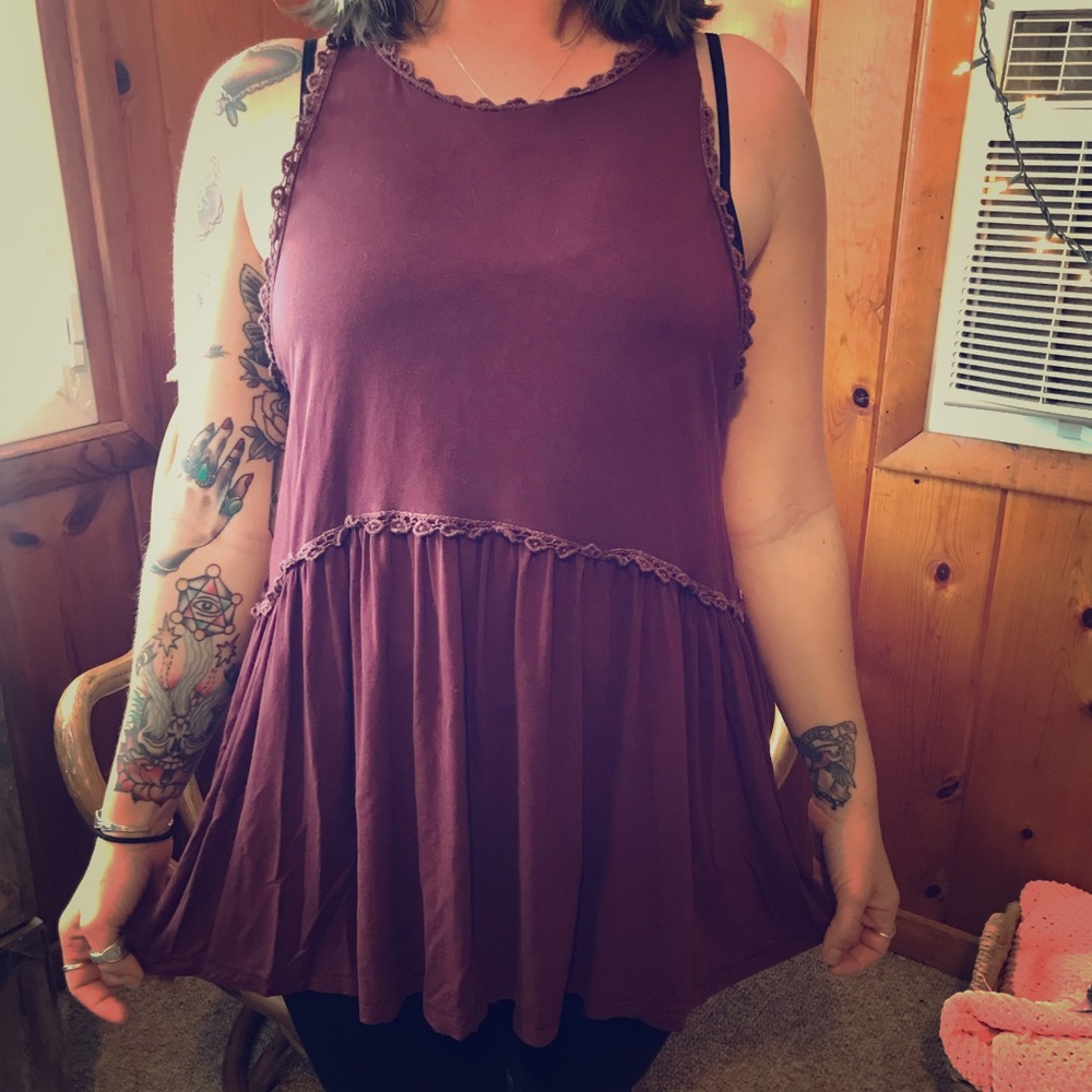 Boho long tank